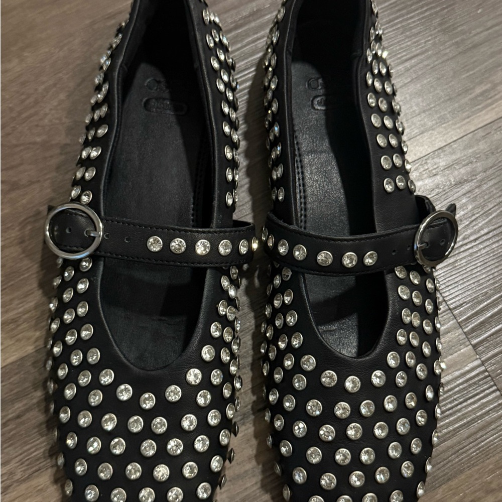 ASOS rhinestone Black Mary Jane Shoes